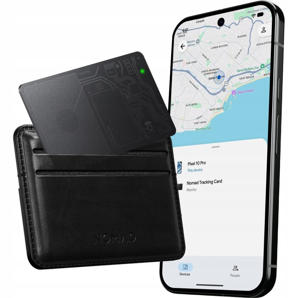 Karta lokalizator do portfela Google's Find Hub Nomad, cienki tracking card