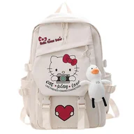 Plecaki - Kawaii Hello Kitty Plecaki Tornistry Dla Nastolatków Travedl Plecak Kobiety Torby Anime Dla Dziewczynek Mochila Portfolio Do Szkoły Wysokiej Jakośc... - miniaturka - grafika 1
