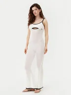 Sukienki - KARL LAGERFELD Sukienka plażowa A1W46032 Beżowy Slim Fit - miniaturka - grafika 1