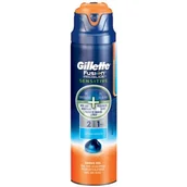 Kosmetyki do golenia - Gillette Fusion Proglide Sensitive Shave Gel 2in1 170ml M Żel do golenia Ocean Breeze - miniaturka - grafika 1