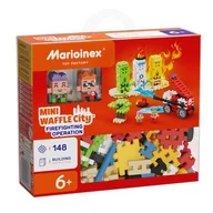 Klocki - Marioinex Wafle Mini AKCJA STRAŻACKA - STRAŻ POŻARNA 148 el, 2 figurki - miniaturka - grafika 1