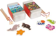Łamigłówki - Zabawka zręcznościowa dla dzieci Podwójny zestaw do wędkowania zabawka dla dzieci small foot design - zabawka dla 3 latka - miniaturka - grafika 1