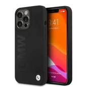 Etui i futerały do telefonów - BMW Etui do iPhone 13 Pro / 13 6,1" BMHMP13LSLBLBK Czarna Hardcase Silicone Signature Logo Magsafe - miniaturka - grafika 1