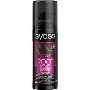 SYOSS Root Retoucher spray do maskowania odrostów Czarny 120ml - Farby do włosów i szampony koloryzujące - miniaturka - grafika 1