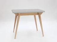 Stoły - Stół ENVELOPE Rozkładany 90x65cm Jasnoszary - miniaturka - grafika 1