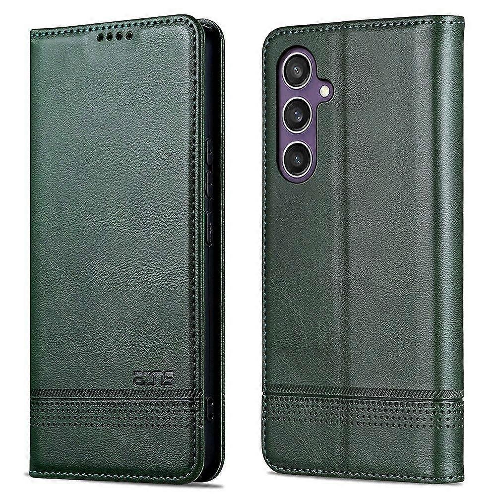 AZNS Dla Samsung Galaxy A36 5G Etui Skóra bydlęca Tekstura PU Skórzany portfel Pokrowiec na telefon - zielony Wielobarwny Green