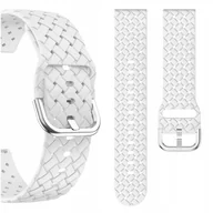 Akcesoria do smartwatchy - PASEK SILIKONOWY 001 20mm - BIAŁY - PSK330 - miniaturka - grafika 1