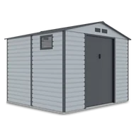 Altany ogrodowe - Domek Na Narzędzia Montreal 9X8 Light Grey - miniaturka - grafika 1