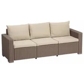 Sofy ogrodowe - Sofa ogrodowa KETER California 3 Cappucino-beżowy - miniaturka - grafika 1