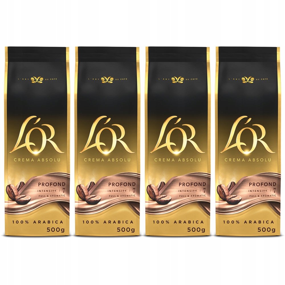 Kawa ziarnista L'or Crema Absolu 2kg (4x 500g
