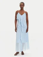 Sukienki - Vero Moda Sukienka wieczorowa Camille 10336405 Błękitny Regular Fit - miniaturka - grafika 1