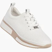 Półbuty damskie - Sneakersy Damskie Buty Skórzane Półbuty Casual Białe Filippo DP6740/26 41 - miniaturka - grafika 1