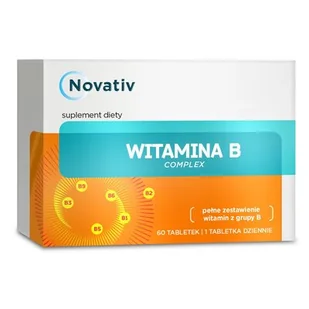 Novativ Witamina B complex, 60tabl. - Witaminy i minerały - miniaturka - grafika 1