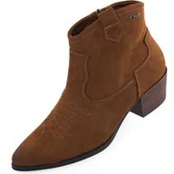 Buty rowerowe - Eleganckie i Wygodne Botki Tom Tailor w Kolorze Koniaku dla Kobiet 39 - miniaturka - grafika 1