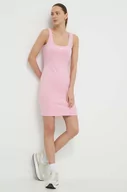 Sukienki - Guess sukienka LOLA kolor różowy mini dopasowana V4GK07 KC5W2 - miniaturka - grafika 1