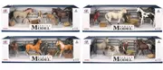 Figurki dla dzieci - Artyk Figurka Zestaw farma 3 konie i rolnik 449772 - miniaturka - grafika 1