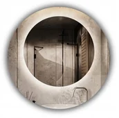 Lustra - Lustro okrągłe fi 100 cm bez ramy do łazienki pokoju WYPRODUKOWANE W POLSCE - miniaturka - grafika 1