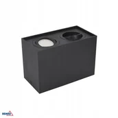 Lampy sufitowe - Downlight Ortal Regulowana 182X96 2XGU10 Max. 2x50W Czarna - miniaturka - grafika 1