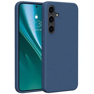 Etui ETTERI Silicone Case do Samsung Galaxy S25 Ciemnoniebieski - Etui i futerały do telefonów - miniaturka - grafika 1