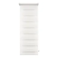 Rolety - Roleta dzień/noc Adele 37 x 140 cm biała - miniaturka - grafika 1