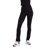 Spodnie sportowe damskie - Spodnie Champion Minimal High-Waisted Leggings 116264-KK001 - czarne - miniaturka - grafika 1