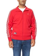 Swetry damskie - Superdry Męska kurtka dresowa Sdry Code Tape Track Jacket kardigan sweter, Risk Red, XL - miniaturka - grafika 1
