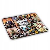 Podkładki pod mysz - Podkładka pod myszkę Gta V GRAND THEFT AUTO + IMIĘ - miniaturka - grafika 1