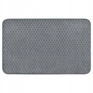 Dywaniki łazienkowe - Dywanik łazienkowy antypoślizgowy miękki 50x80 cm szary mata wytrzymały - miniaturka - grafika 1