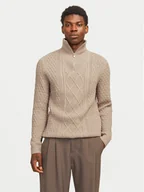 Swetry męskie - Jack&Jones Sweter Blunorth 12261780 Beżowy Regular Fit - miniaturka - grafika 1