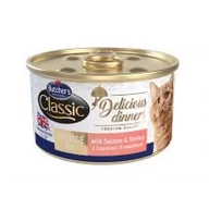 Mokra karma dla kotów - Butchers Classic Delicious Dinners z łososiem i krewetkami puszka 6x85g + 85g ! - miniaturka - grafika 1