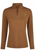 Koszulki jeździeckie - Eskadron Bluzka techniczna HALF-ZIP SHIRT Heritage AW 24/25 - almond - miniaturka - grafika 1