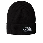Czapki i chusty sportowe męskie - Czapka unisex The North Face Logo Box Beanie 0A8CHEJK31 - czarna - miniaturka - grafika 1