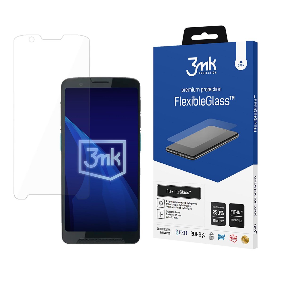Nietłukące szkło hybrydowe na ekran do Unitech EA660 - 3mk FlexibleGlass