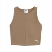 Koszulki i topy damskie - PUMA TOP WARDROBE ESS RIBBED 62976593 r M - miniaturka - grafika 1