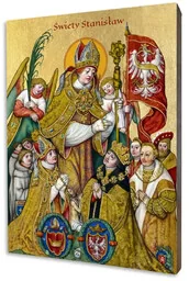 Ikona święty Stanisław - Ikony i obrazy sakralne - miniaturka - grafika 1