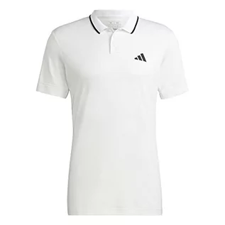 Koszulki męskie - adidas Męska koszulka polo (Short Sleeve) T Freelift Polo, biała, HS3317, XS - grafika 1