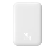 Powerbanki - Baseus P10059002223-00 Magnetic Mini 6000mAh 20W Biały - miniaturka - grafika 1