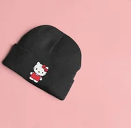 Czapki dla dzieci - Nowa czapka zimowa dla dzieci Hello Kitty urocza czapka dla dzieci czapka zimowa ciepła - miniaturka - grafika 1