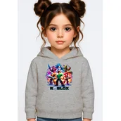Bluzy dla dziewczynek - BLUZA DZIECIĘCA Z KAPTUREM ROBLOX 134-140 DLA DZIECKA PREZENT - miniaturka - grafika 1