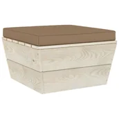 Pozostałe meble ogrodowe - vidaXL Ogrodowy stołek z palet z poduszką, impregnowany świerk vidaXL - miniaturka - grafika 1