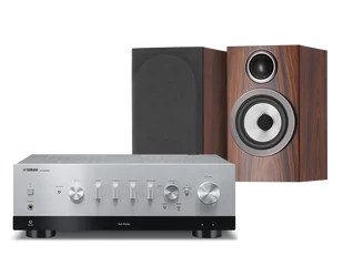 Yamaha R-N1000A (srebrny) + 707 S3 (mokka) - Zestawy stereo - miniaturka - grafika 1