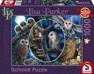Puzzle - Schmidt Lisa Parker: Tajemnicze sowy puzzle (1000 szt.) 59667 - miniaturka - grafika 1
