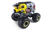 Zabawki zdalnie sterowane - Amewi 22450 - RC Auto Crazy Bus Monster Truck 1:16 RTR żółty - miniaturka - grafika 1