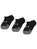 Skarpetki damskie - Under Armour Zestaw 3 par niskich skarpet unisex Heatgear No Show Sock 1346755-001 Czarny - miniaturka - grafika 1