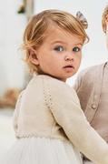 Swetry dla dziewczynek - Mayoral kardigan niemowlęcy kolor beżowy lekki - miniaturka - grafika 1