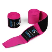 Bandaże bokserskie - Bandaże bokserskie Groundgame NEON RÓŻOWE - miniaturka - grafika 1