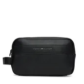 Kosmetyczki, organizery i kuferki - Kosmetyczka Tommy Hilfiger Corp Washbag AM0AM13249 Czarny - miniaturka - grafika 1