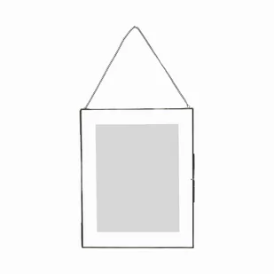 Hubsch Ramka na zdjęcia 41 x 51 cm czarna na łańcuszku 670304 - Ramki na zdjęcia - miniaturka - grafika 1