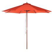 Parasole ogrodowe - Beliani Parasol ogrodowy 270 cm czerwony TOSCANA II 58108 - miniaturka - grafika 1