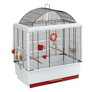 Ferplast Vogelheim Palladio 3, Panoramadach, Komplettausstattung, Maße:: 49 X330 X664 C,, Shwarz - Klatki i wyposażenie dla ptaków - miniaturka - grafika 1